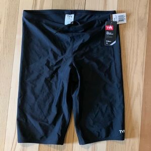 TYR Solid Black Jammers. Size 38